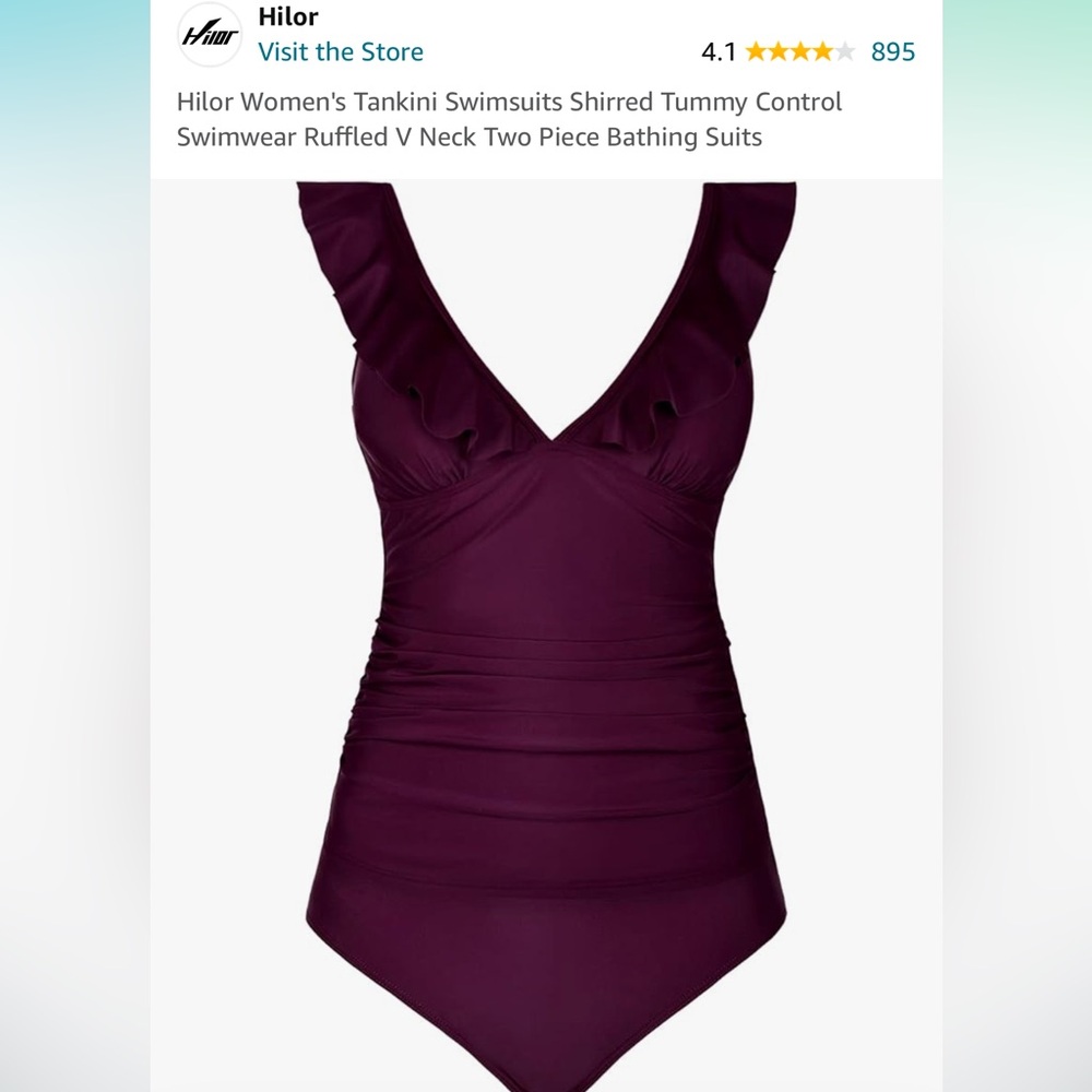 Women’s Tankini - bottom never worn - top excellent condition